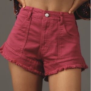 NWOT Pilcro Slouchy Frayed Denim Shorts